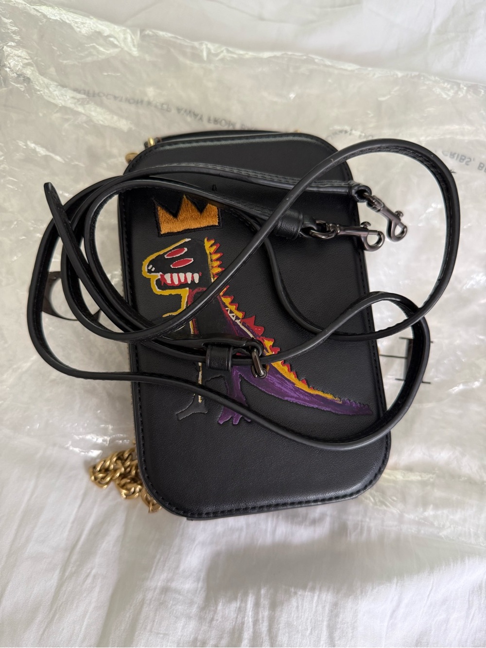 Coach Jean-Michel Basquiat Leather Bag - Picture 5 of 8